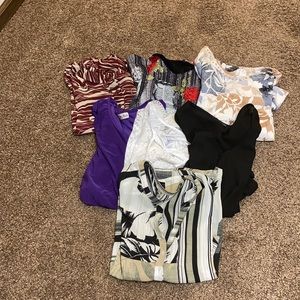 3/$30. BNWT. Lot of 7 blouses. Various sizes.